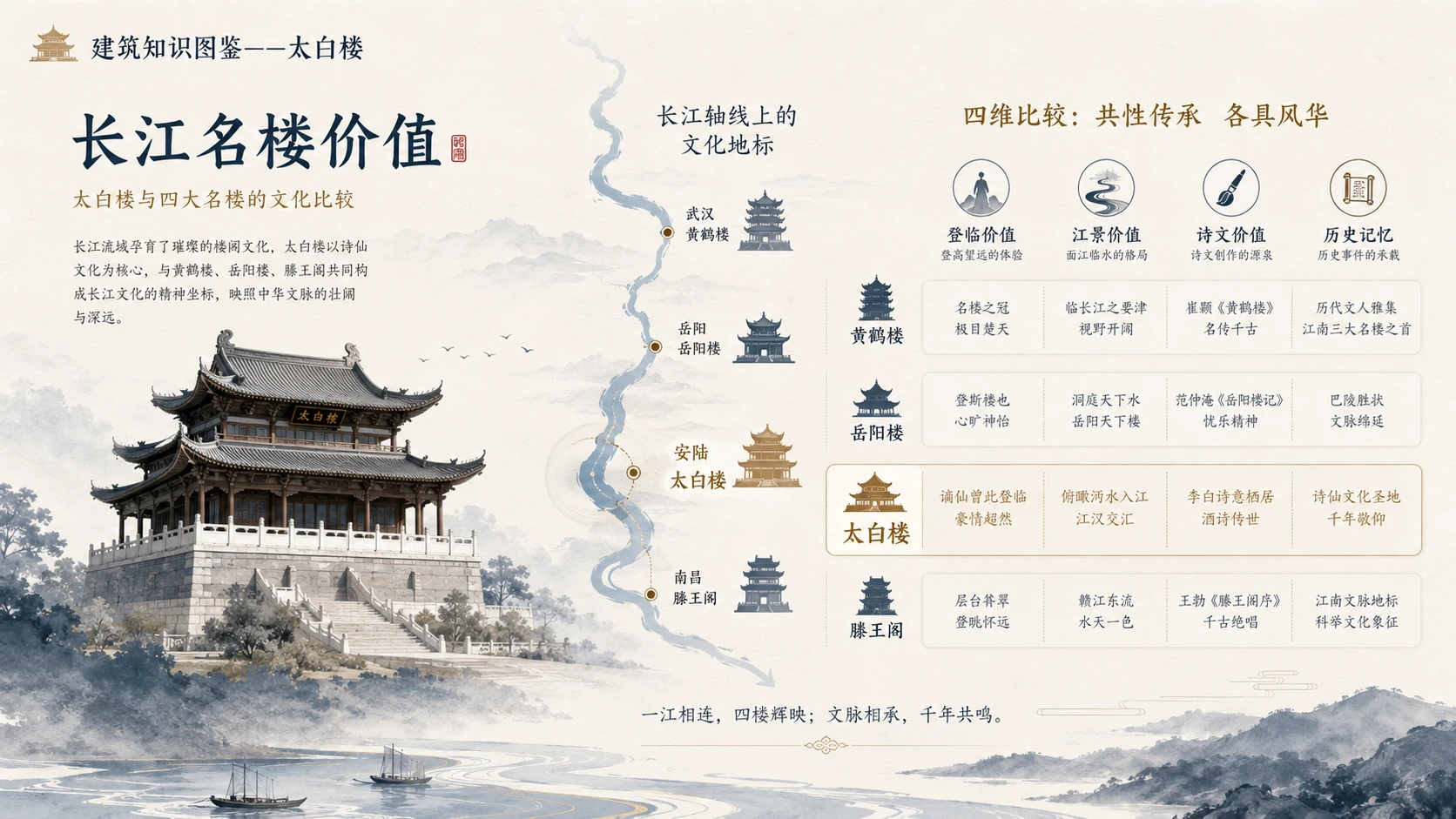 万物知识图鉴系列作品PPT——太白楼【4K】 - 预览图6
