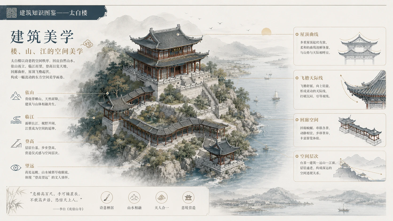 万物知识图鉴系列作品PPT——太白楼【4K】 - 预览图7
