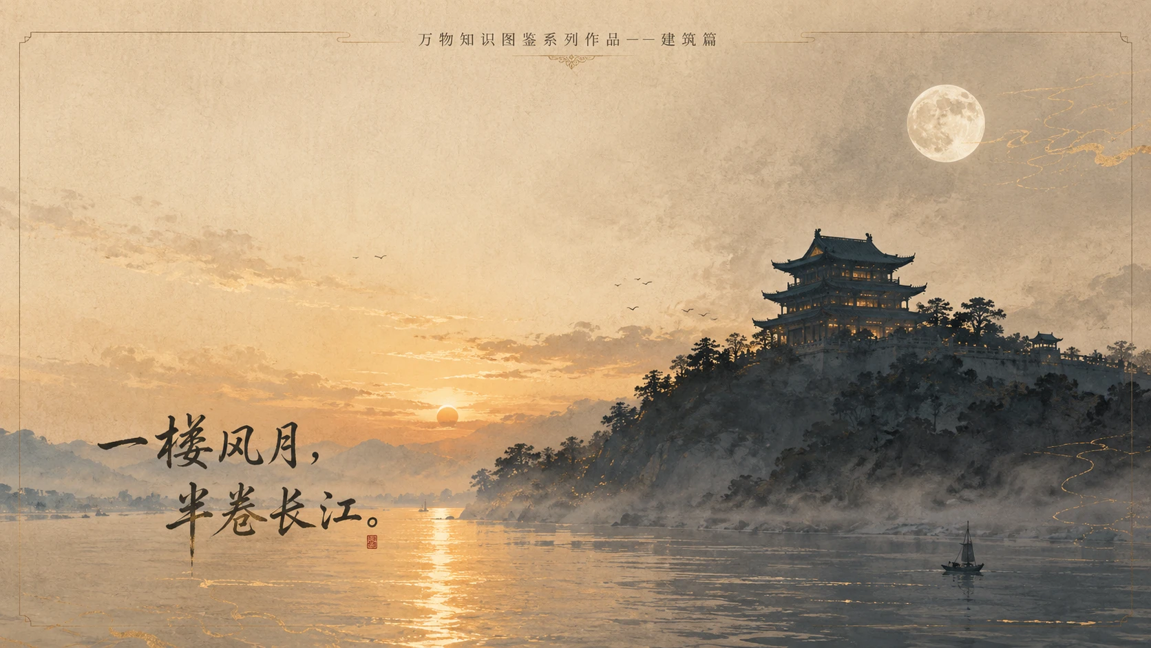 万物知识图鉴系列作品PPT——太白楼【4K】 - 预览图9