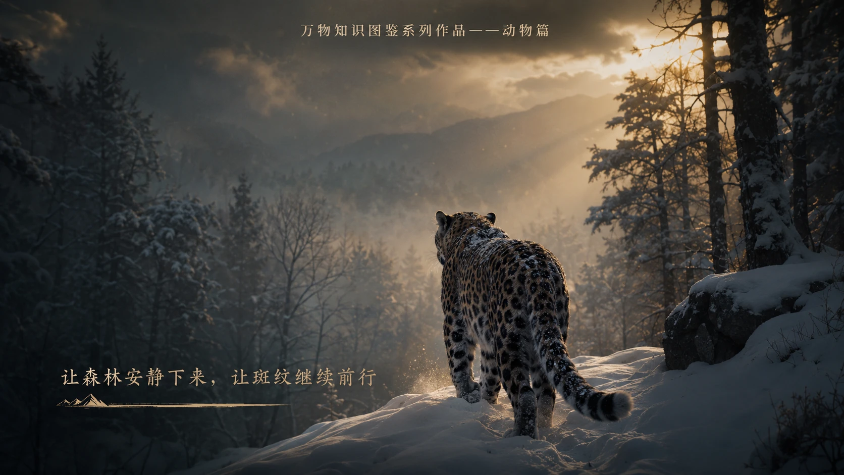 万物知识图鉴系列作品PPT——远东豹【4K】 - 预览图9