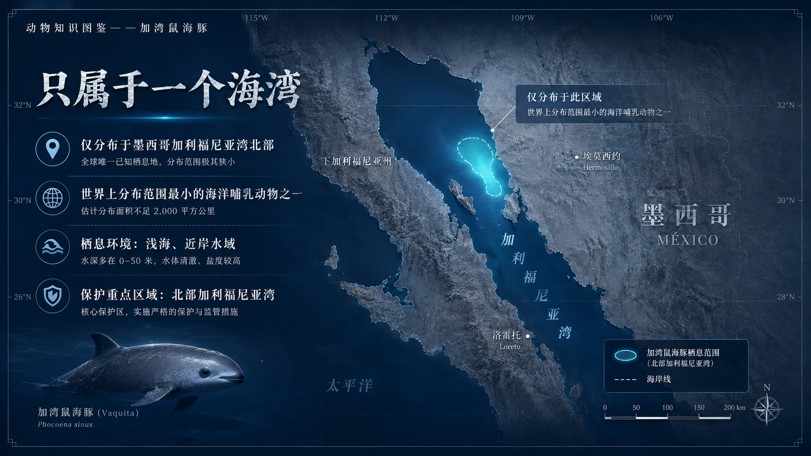 万物知识图鉴系列作品PPT——加湾鼠海豚【4K】 - 预览图2