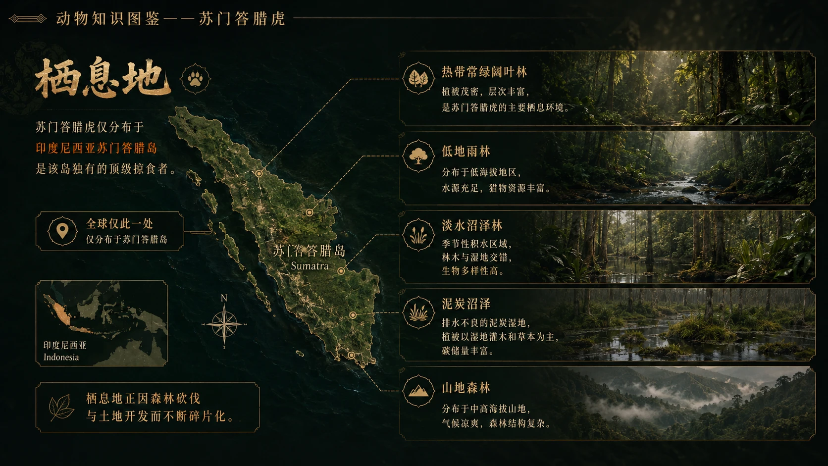 万物知识图鉴系列作品PPT——苏门答腊虎【4K】 - 预览图4