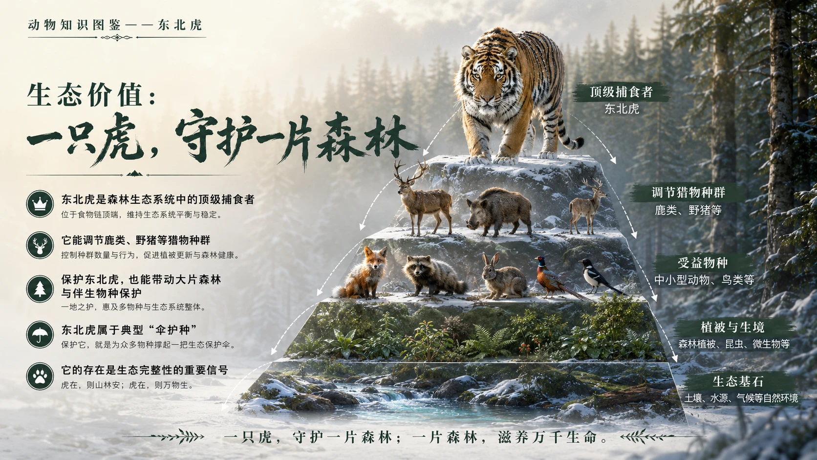 万物知识图鉴系列作品PPT——东北虎【4K】 - 预览图8