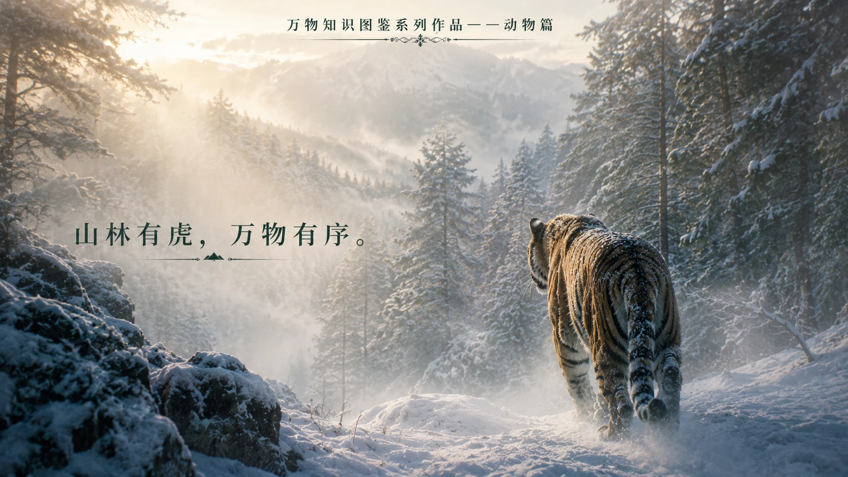万物知识图鉴系列作品PPT——东北虎【4K】 - 预览图9