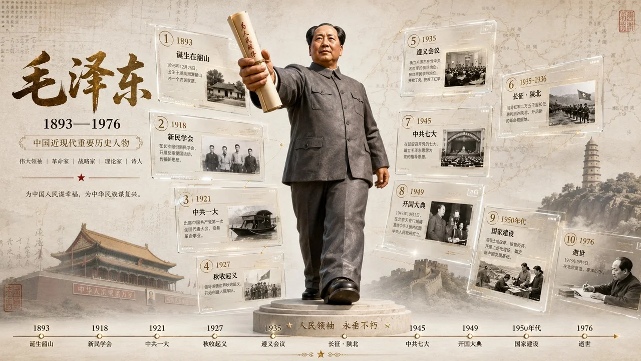 小学课本里的革命英雄破框立像档案PPT - 预览图1