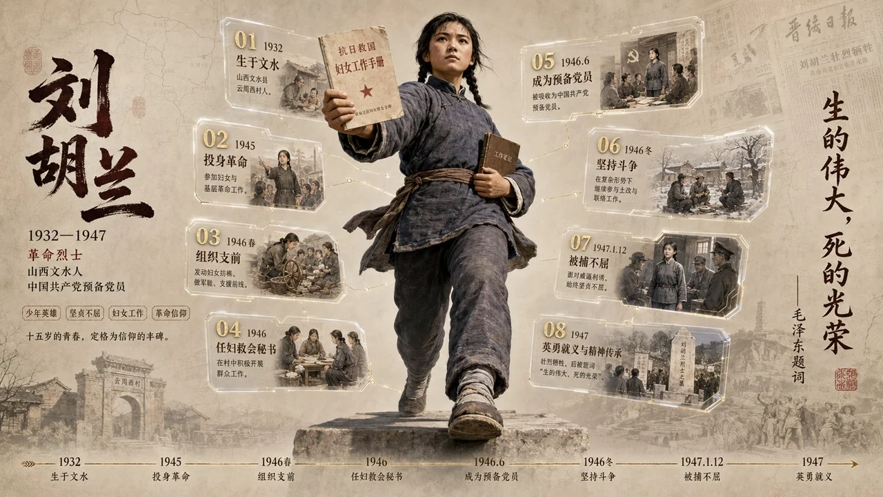 小学课本里的革命英雄破框立像档案PPT - 预览图6