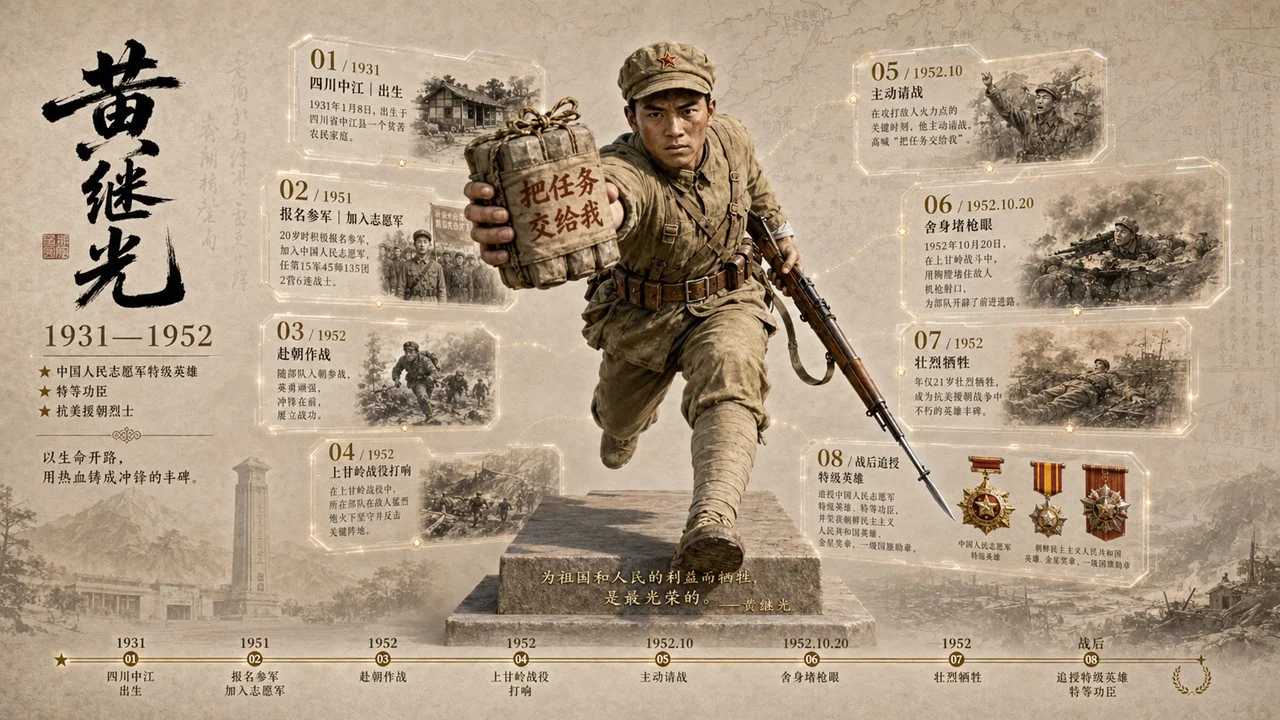 小学课本里的革命英雄破框立像档案PPT - 预览图8