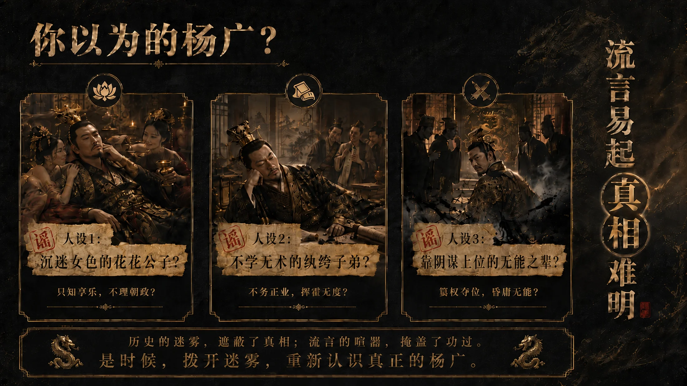隋炀帝杨广-历史人物档案PPT课件 - 预览图3