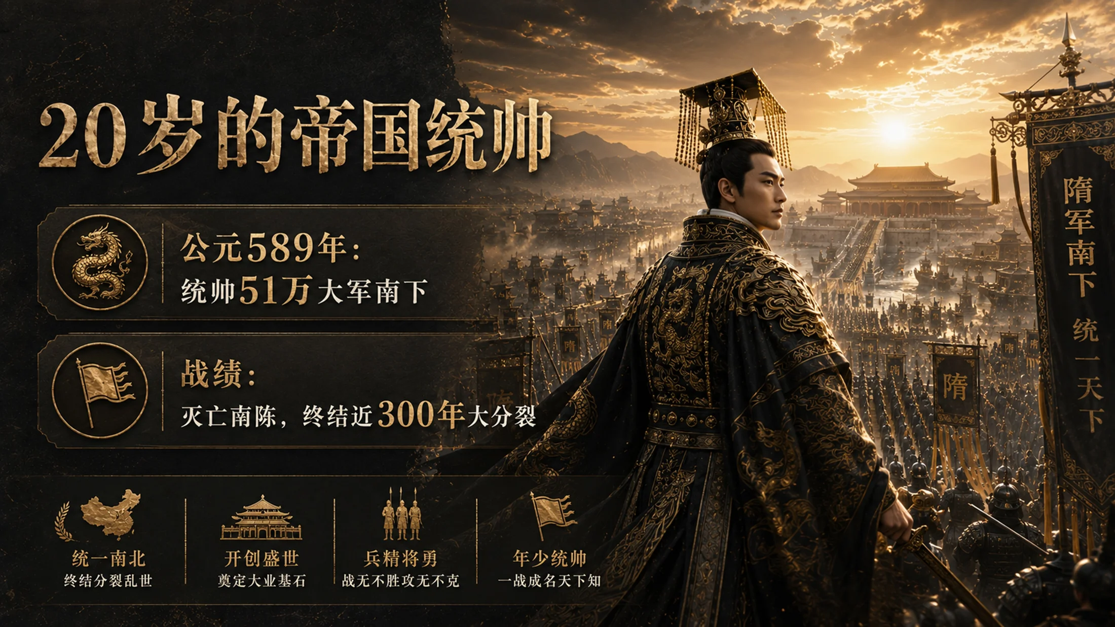 隋炀帝杨广-历史人物档案PPT课件 - 预览图4