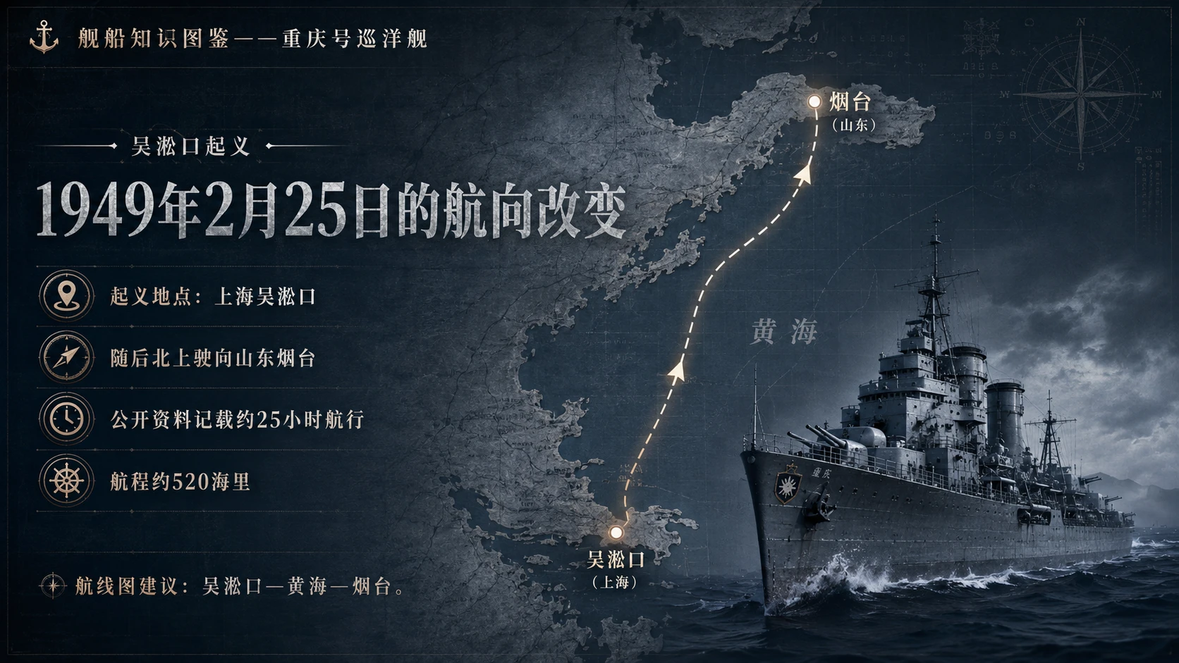 万物知识图鉴系列作品PPT——重庆号巡洋舰【4K】 - 预览图7