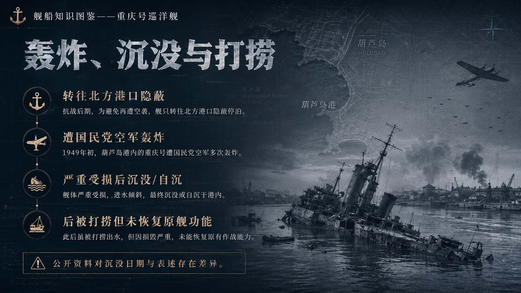万物知识图鉴系列作品PPT——重庆号巡洋舰【4K】 - 预览图8
