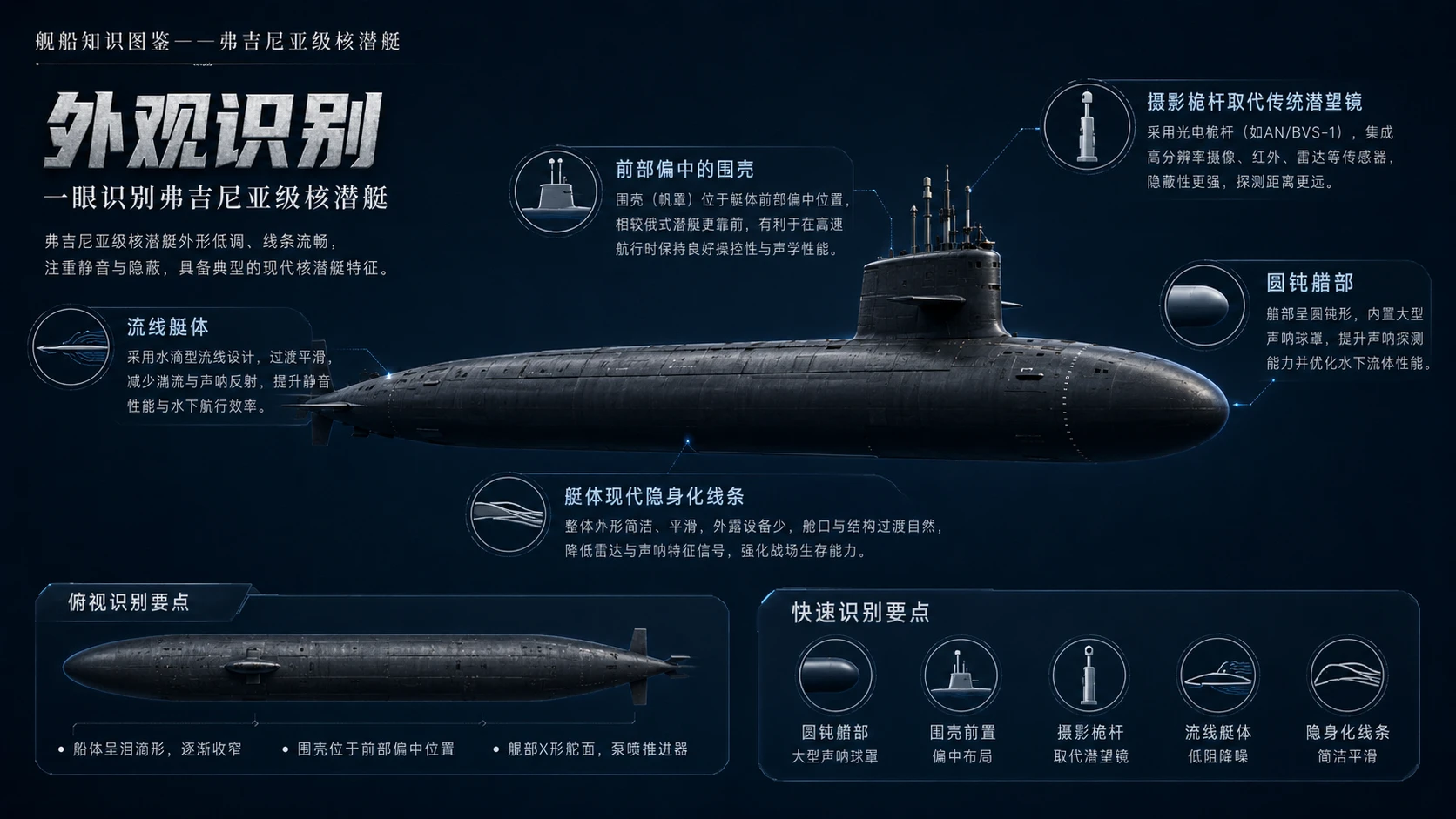 万物知识图鉴系列作品PPT——弗吉尼亚级核潜艇【4K】 - 预览图2