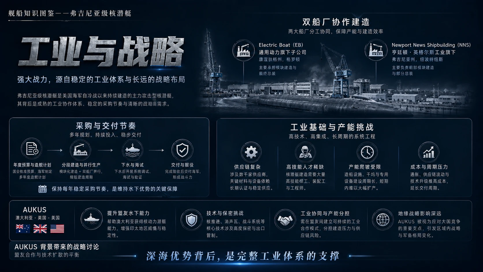 万物知识图鉴系列作品PPT——弗吉尼亚级核潜艇【4K】 - 预览图8