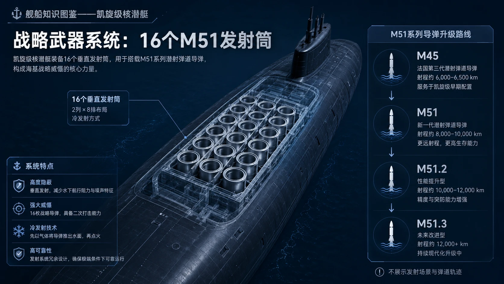 万物知识图鉴系列作品PPT——凯旋级核潜艇【4K】 - 预览图5