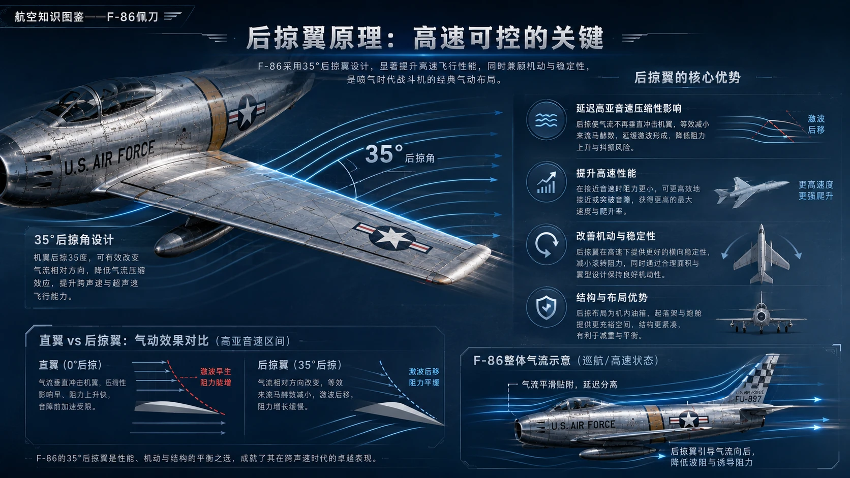 万物知识图鉴系列作品PPT——F-86佩刀【4K】 - 预览图4
