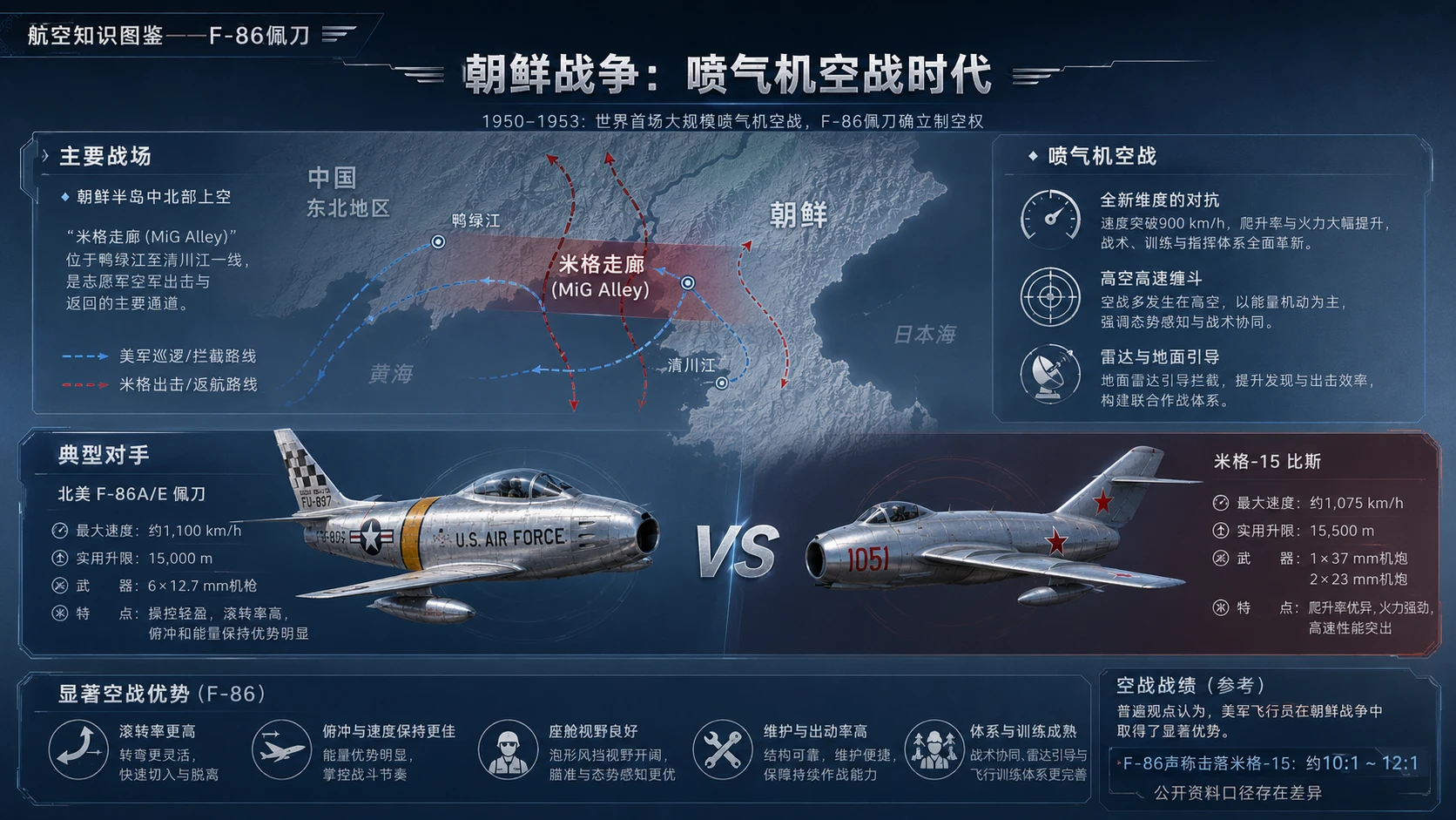 万物知识图鉴系列作品PPT——F-86佩刀【4K】 - 预览图6