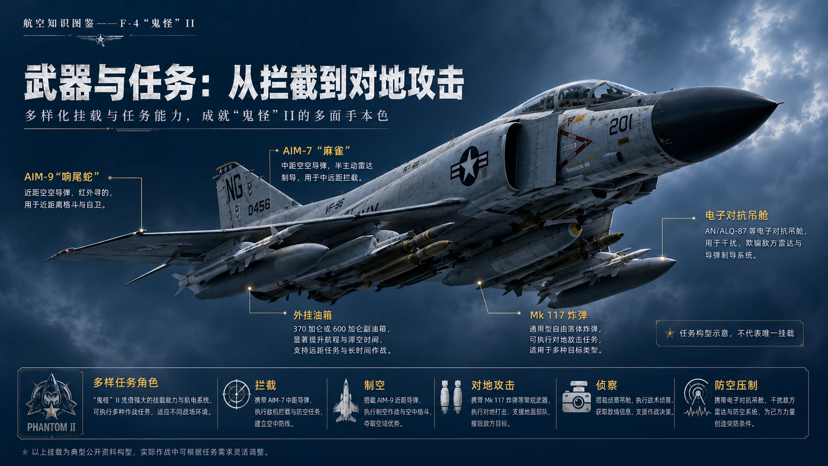 万物知识图鉴系列作品PPT——F-4“鬼怪”II【4K】 - 预览图5