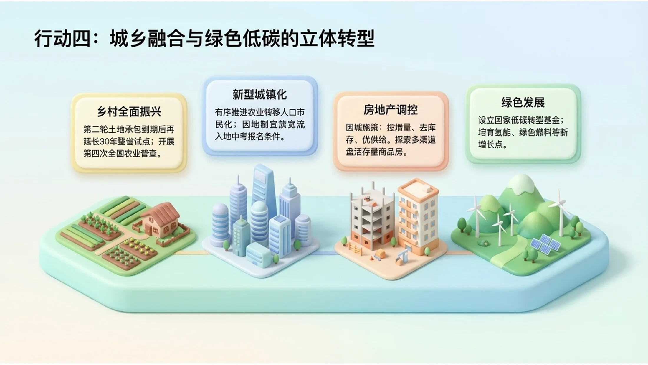 彩色3D黏土可爱风格政府工作报告PPT - 预览图10
