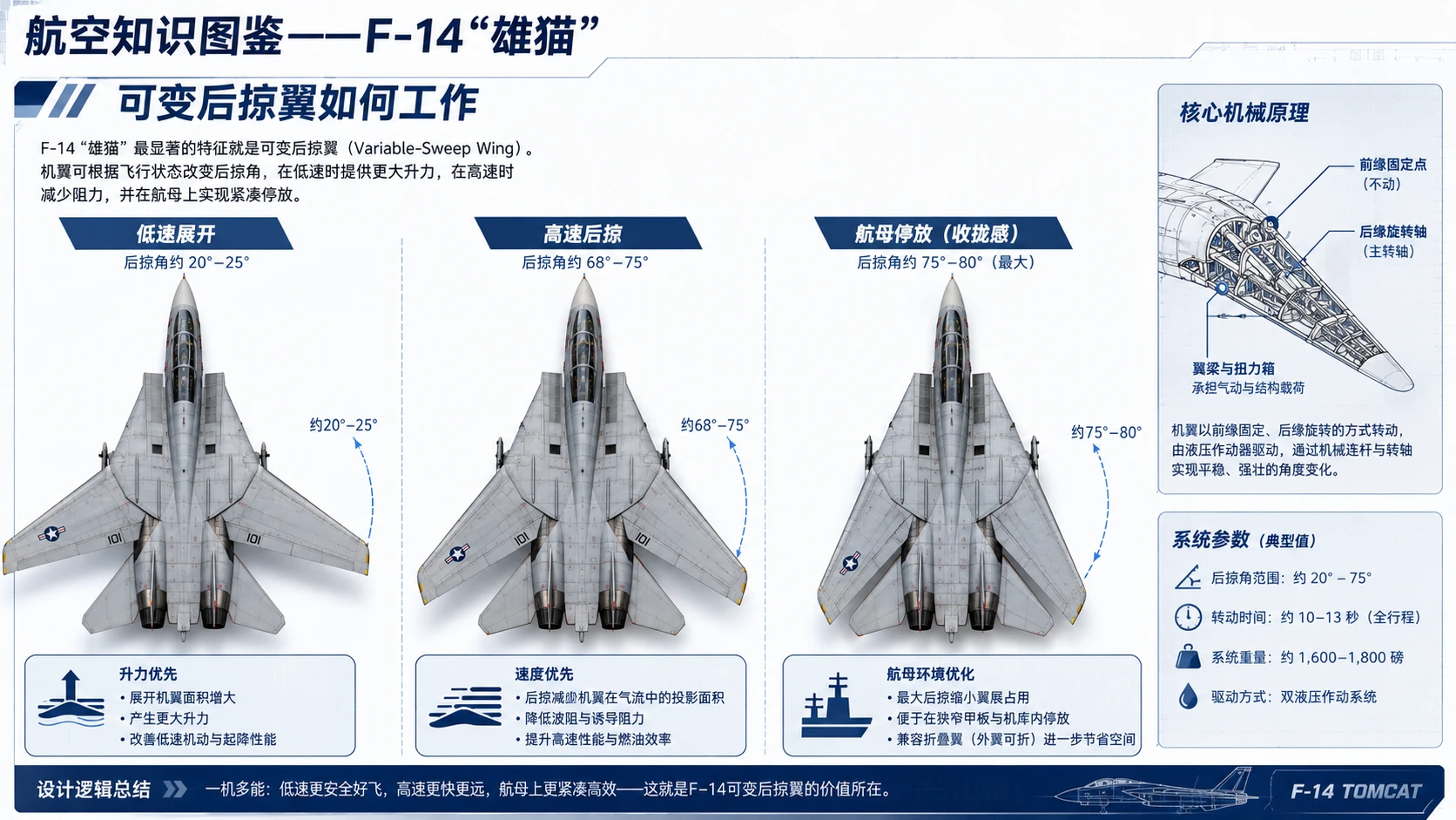 万物知识图鉴系列作品PPT——F-14雄猫【4K】 - 预览图3