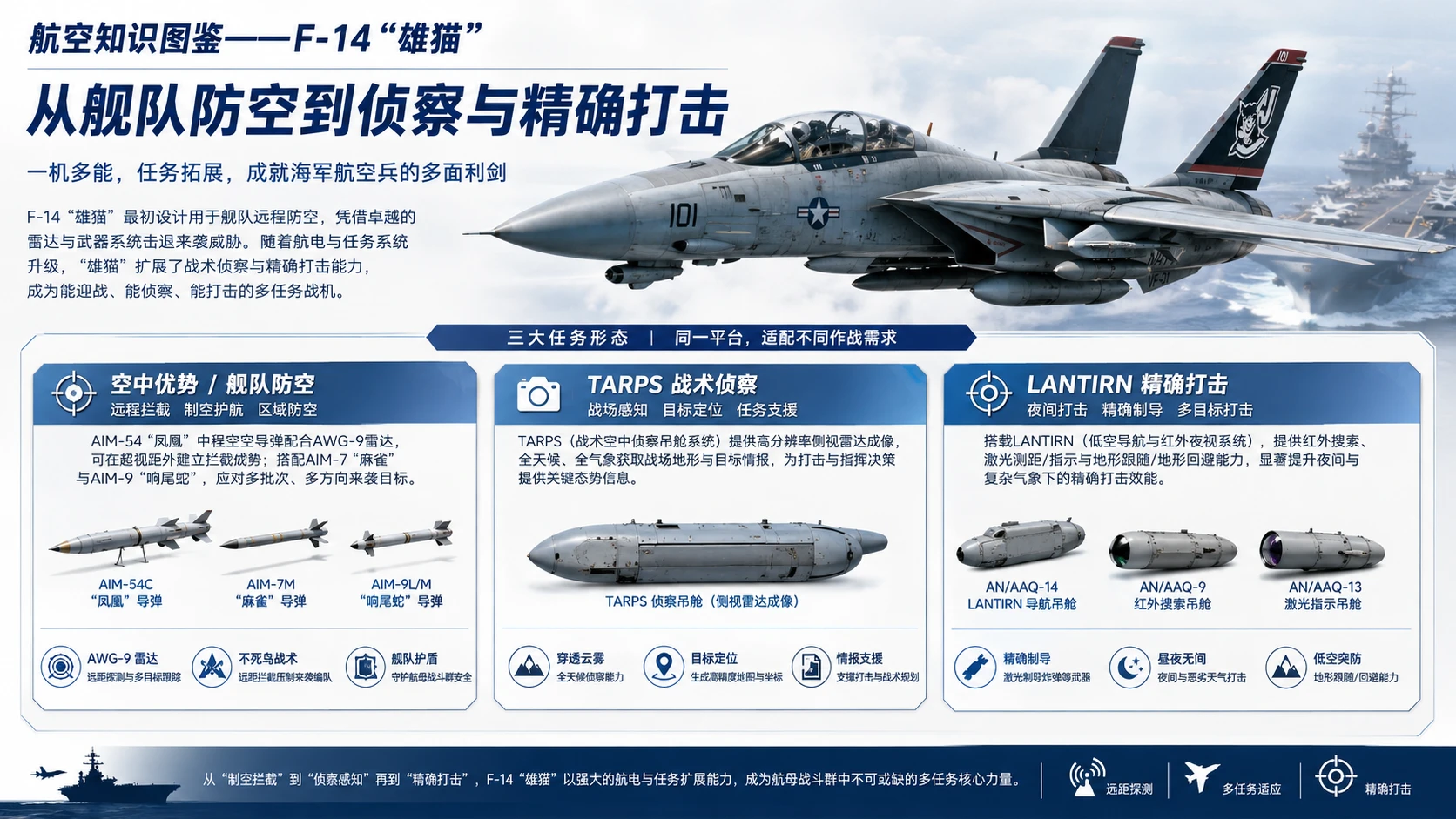 万物知识图鉴系列作品PPT——F-14雄猫【4K】 - 预览图6