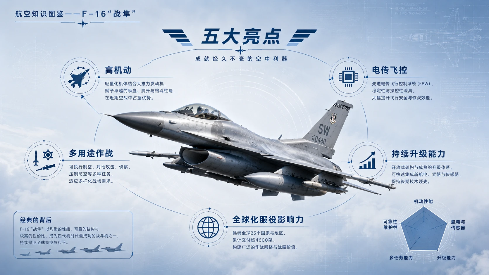 万物知识图鉴系列作品PPT——F-16战隼【4K】 - 预览图8