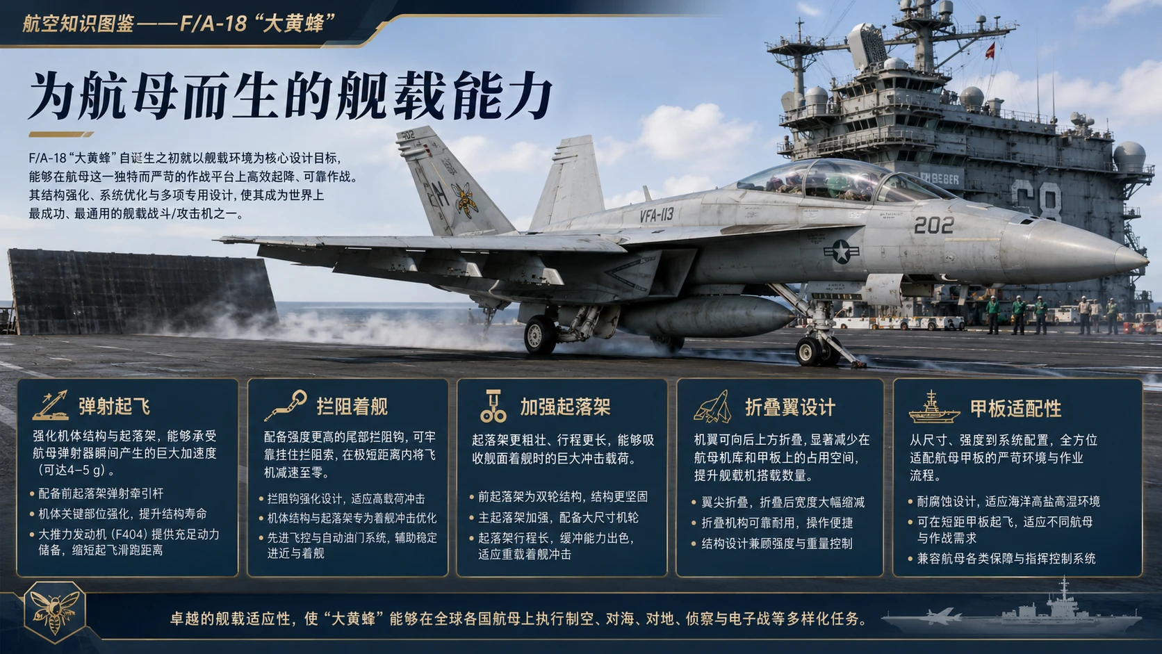 万物知识图鉴系列作品PPT——F_A-18大黄蜂【4K】 - 预览图4