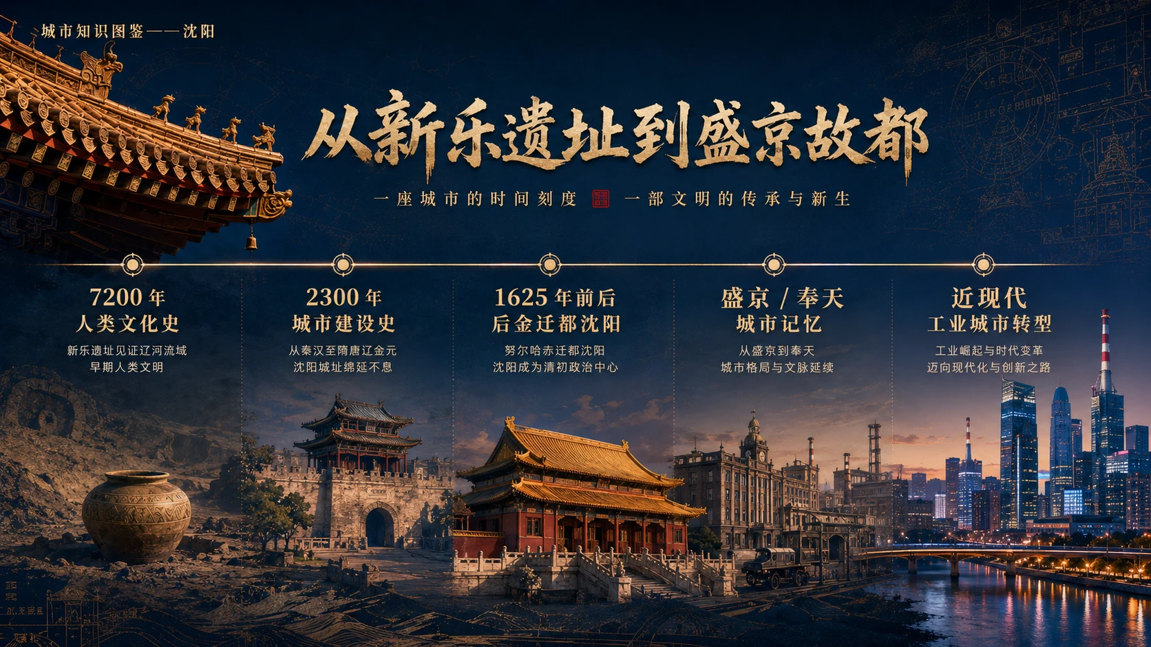 万物知识图鉴系列作品PPT——沈阳【4K】 - 预览图3