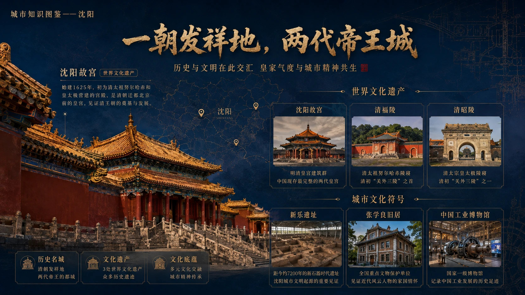 万物知识图鉴系列作品PPT——沈阳【4K】 - 预览图4