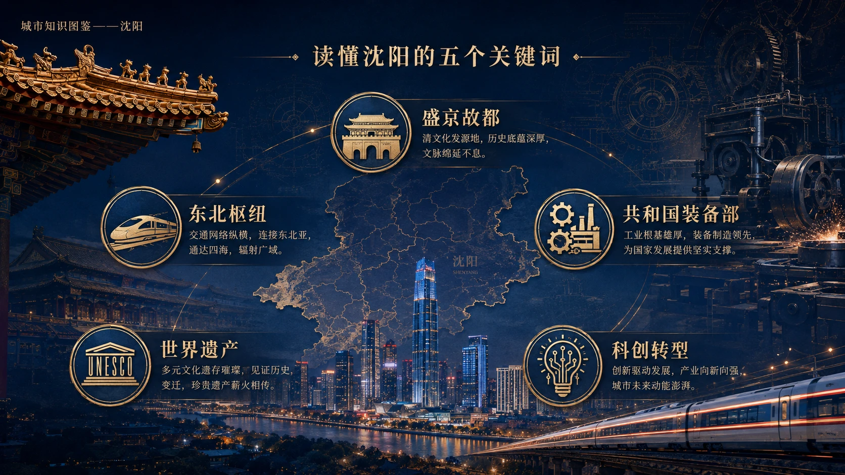 万物知识图鉴系列作品PPT——沈阳【4K】 - 预览图8