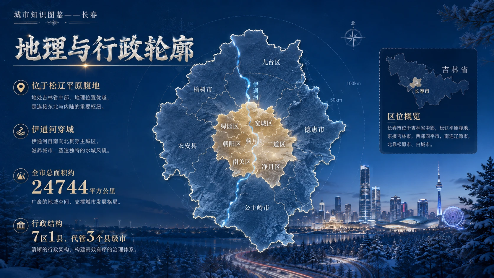万物知识图鉴系列作品PPT——长春【4K】 - 预览图8