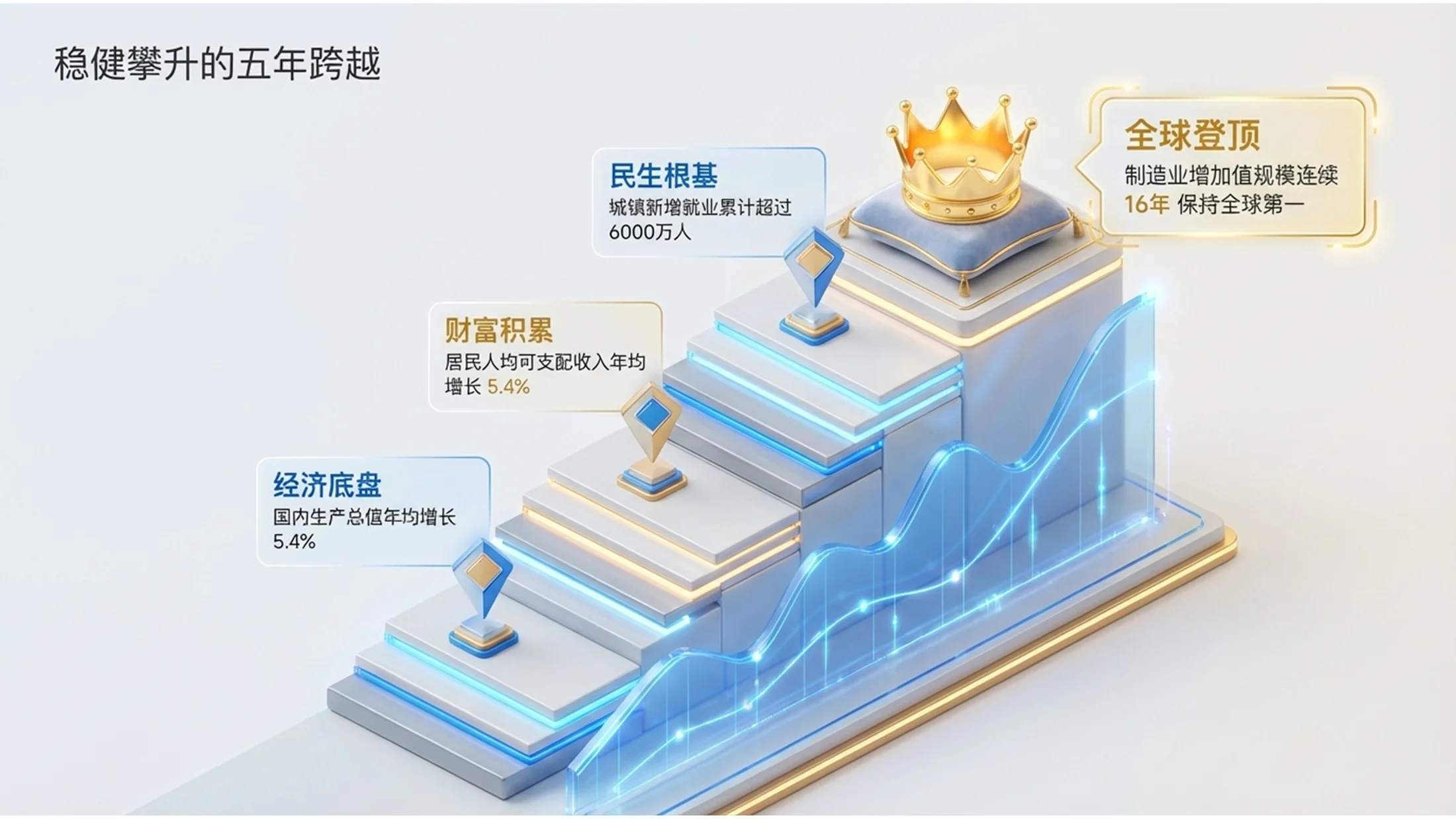 等距3D插画风格政府工作报告PPT - 预览图2