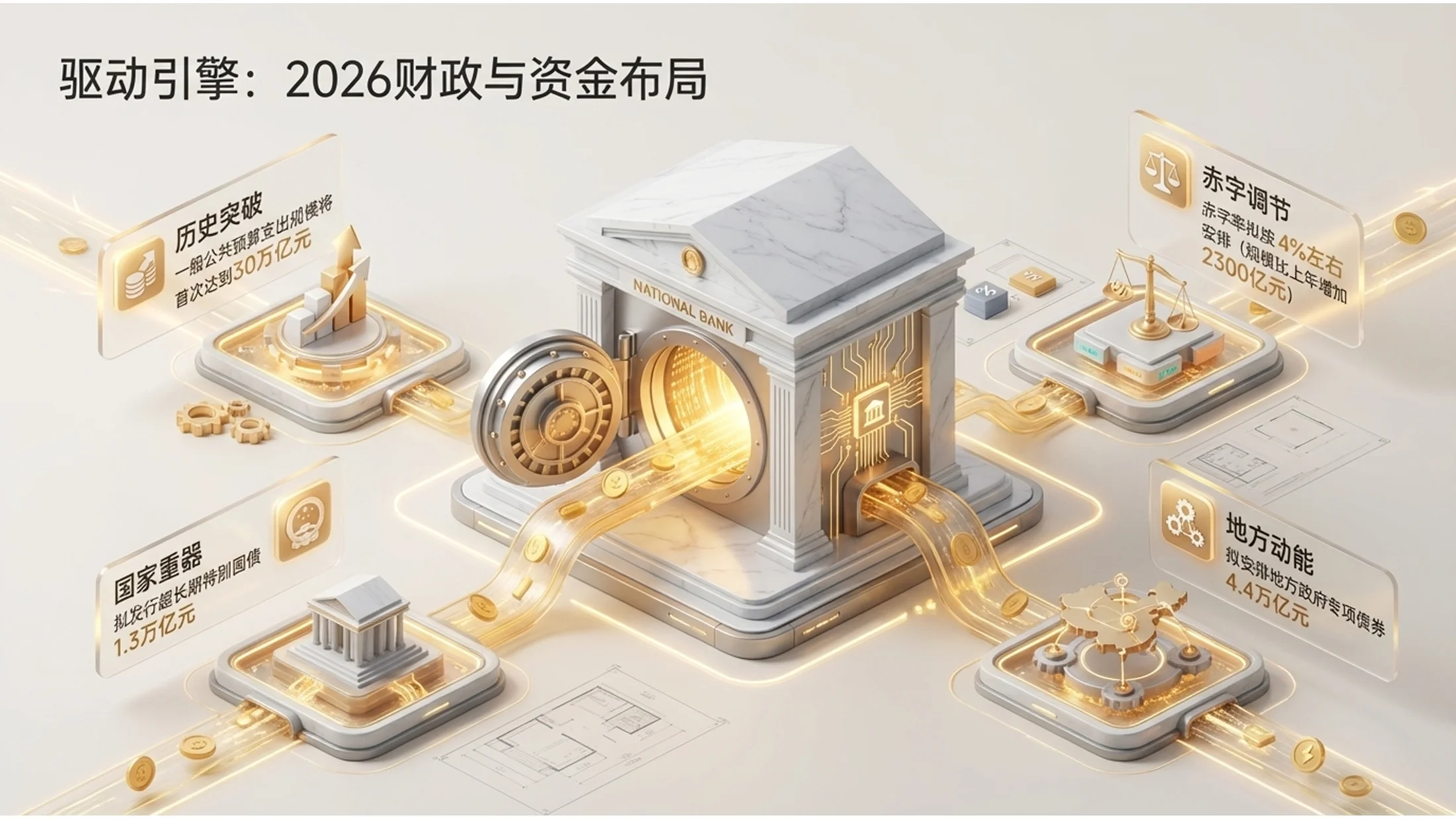 等距3D插画风格政府工作报告PPT - 预览图6