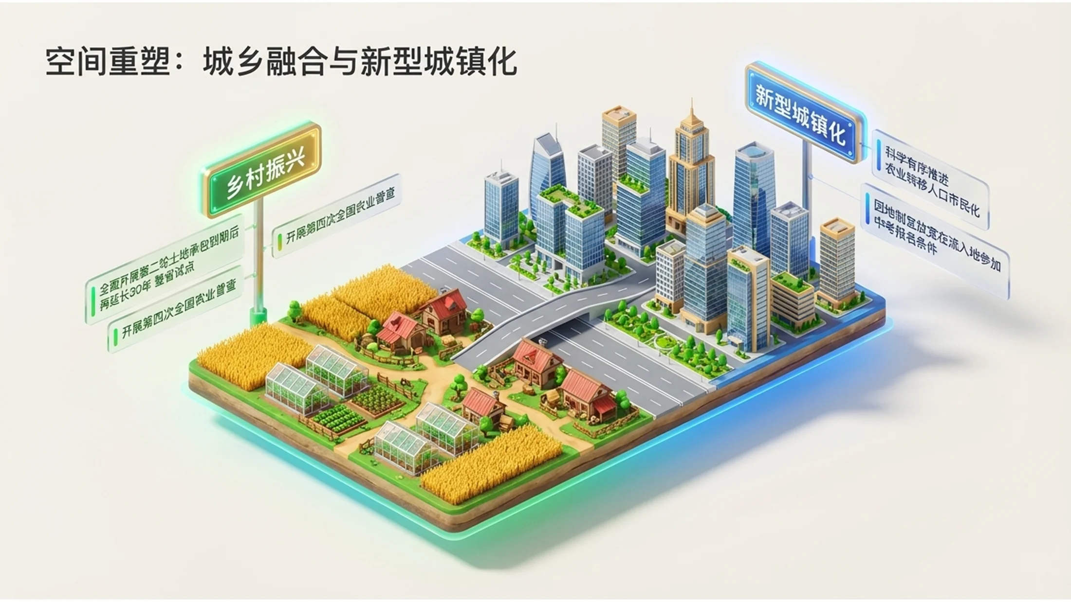 等距3D插画风格政府工作报告PPT - 预览图9