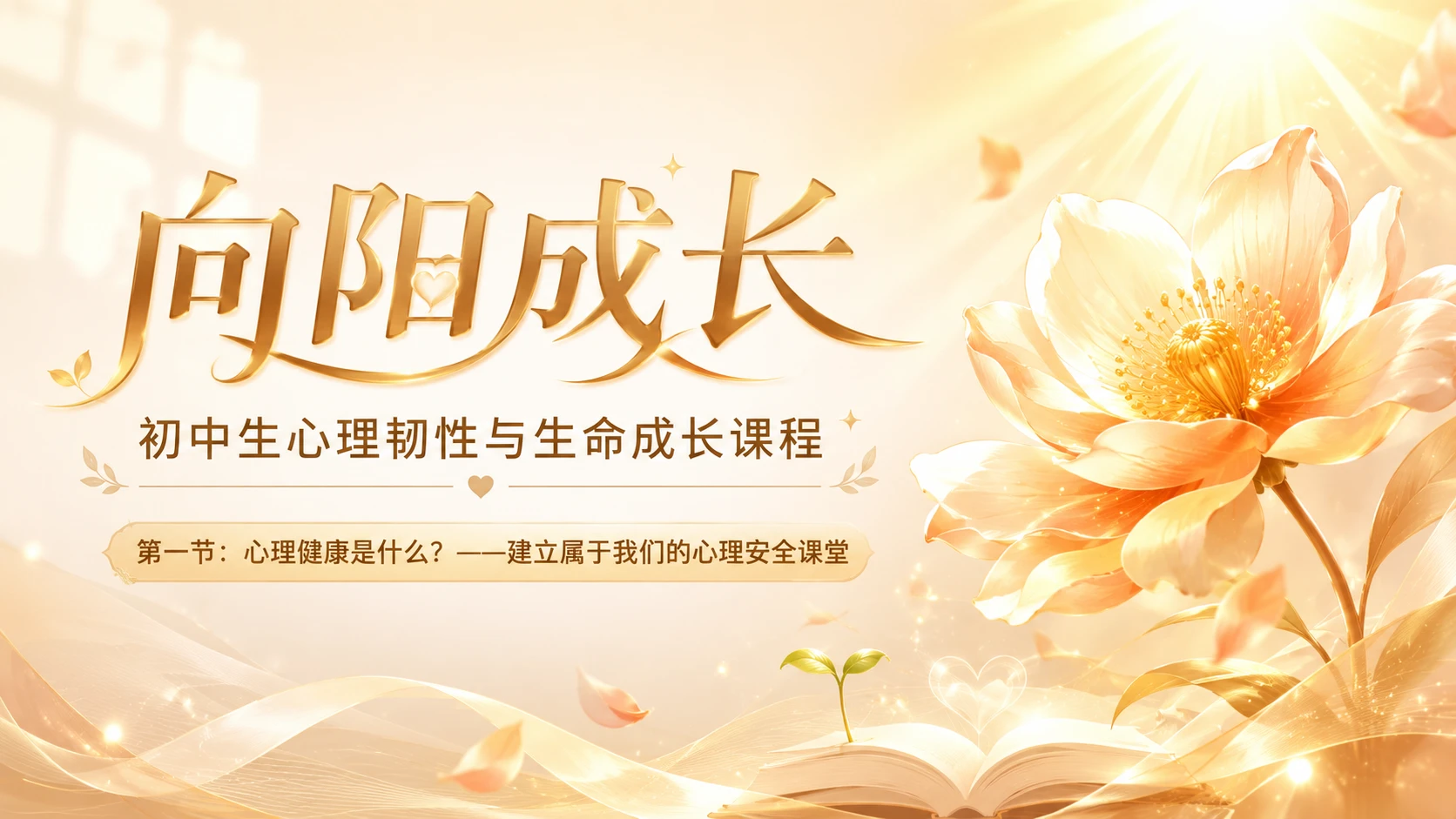 《向阳成长》初中生心理韧性与生命成长课程（第一节） - 预览图1
