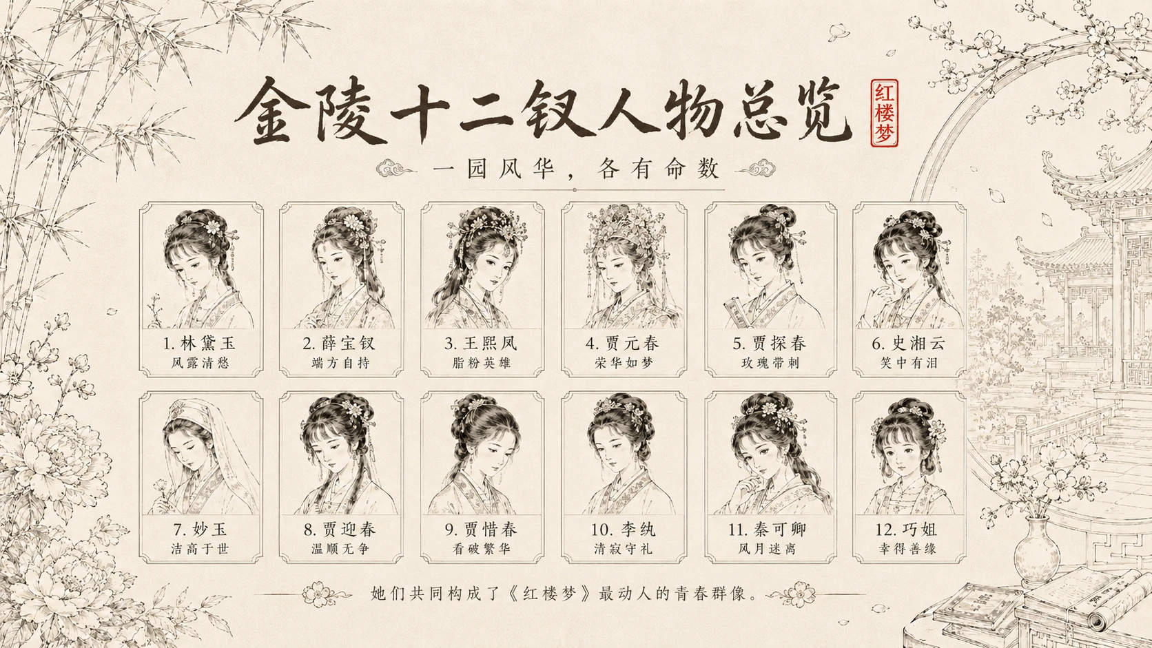 《一梦入红楼》红楼人物群像与命运美学PPT课件 - 预览图1