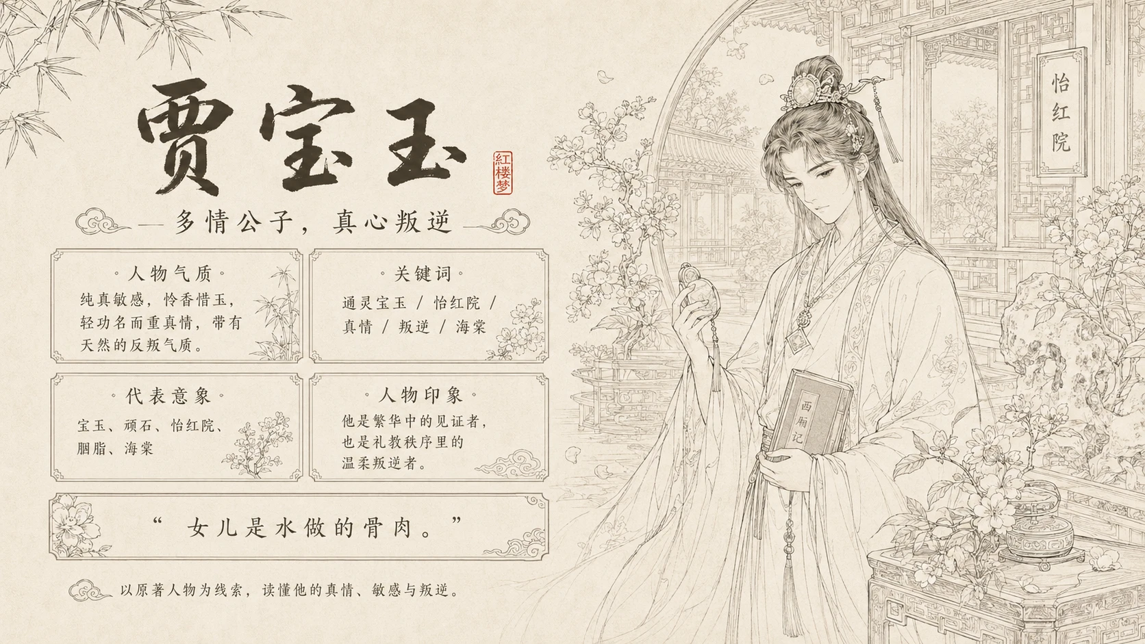 《一梦入红楼》红楼人物群像与命运美学PPT课件 - 预览图4