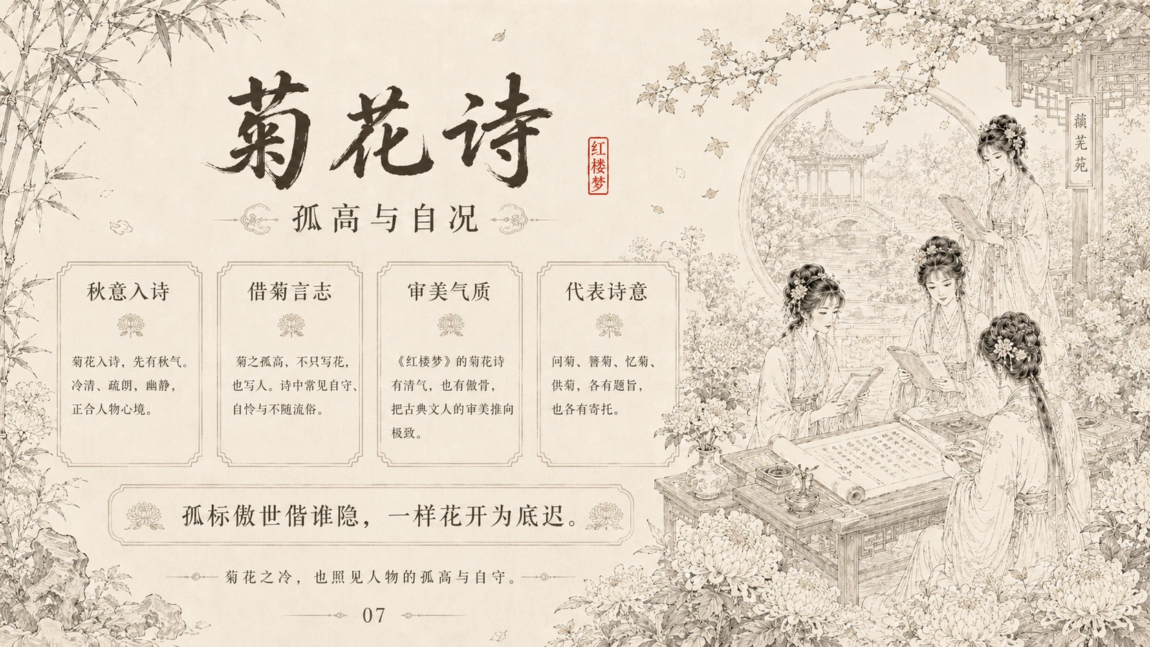 《一梦入红楼·诗词大会》红楼梦主题互动PPT课件 - 预览图4