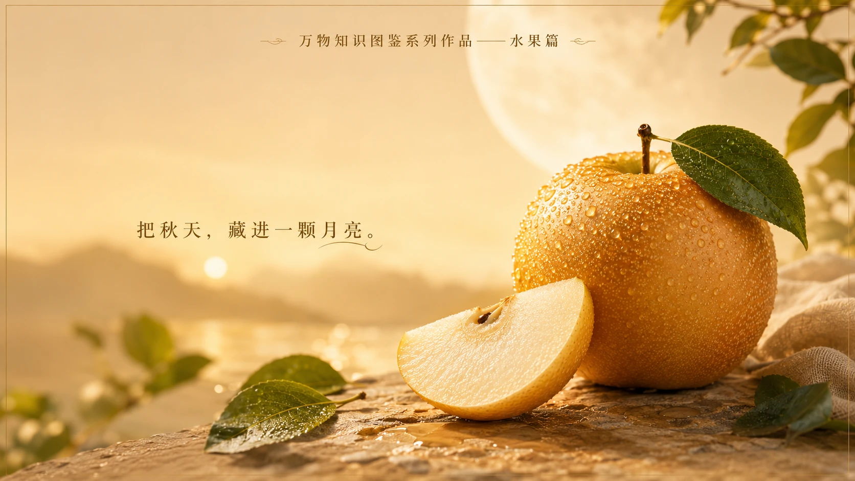 万物知识图鉴系列作品PPT——秋月梨【4K】 - 预览图9