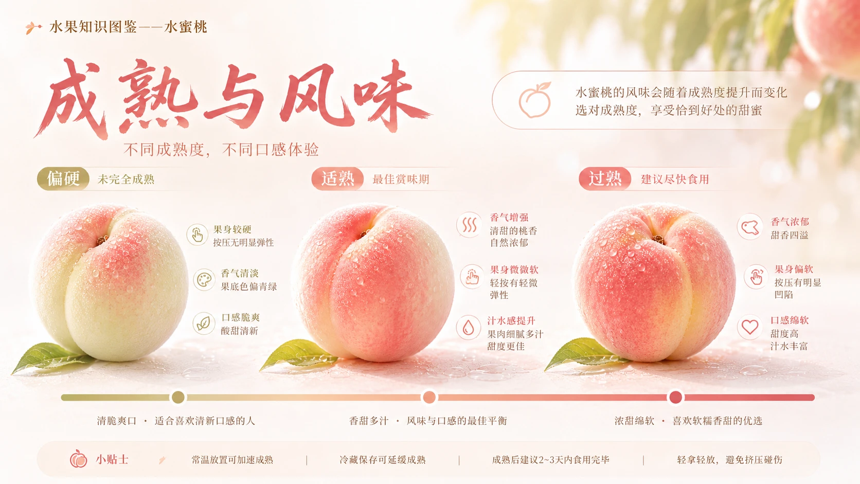 万物知识图鉴系列作品PPT——水蜜桃【4K】 - 预览图3