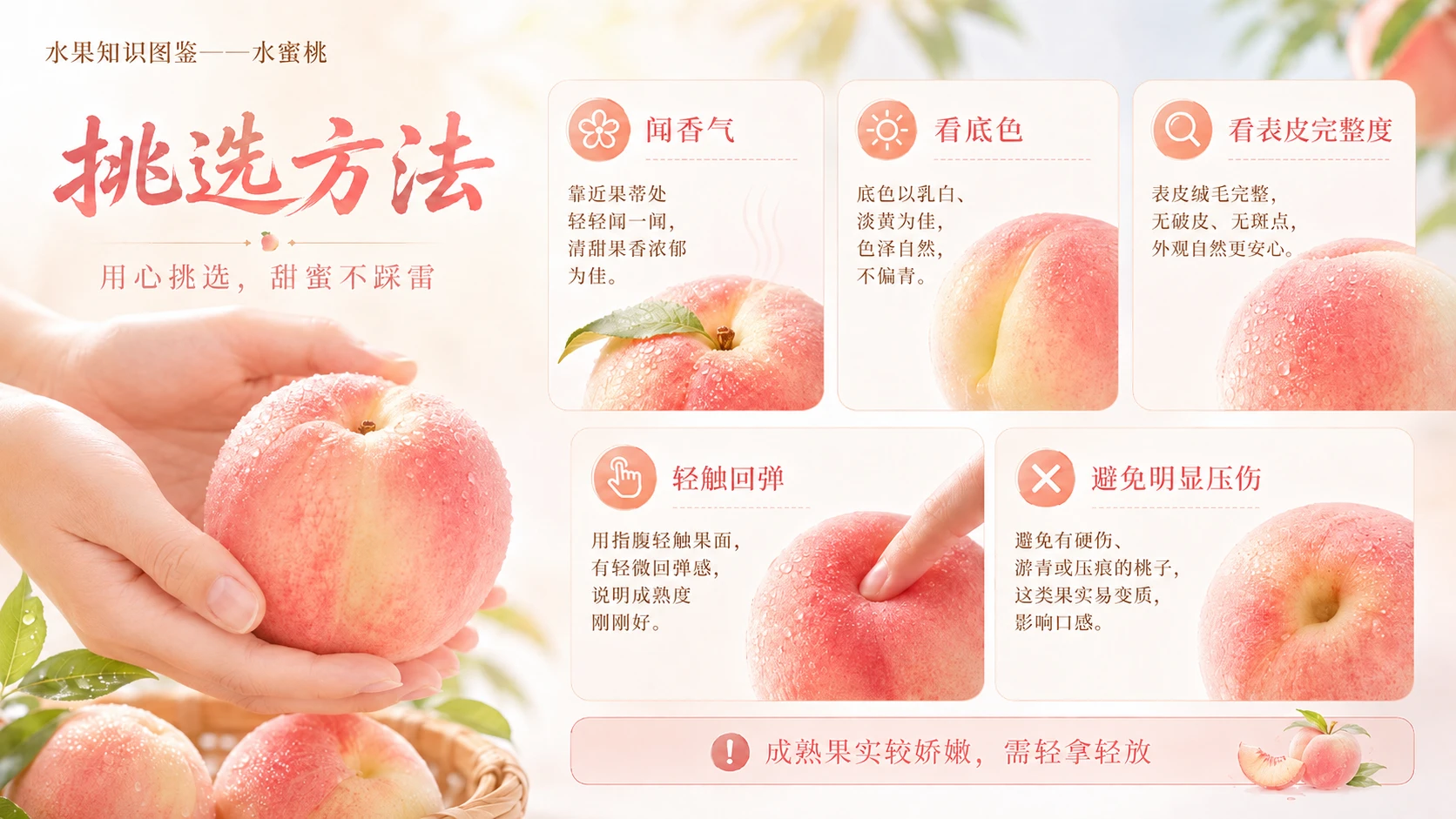 万物知识图鉴系列作品PPT——水蜜桃【4K】 - 预览图9
