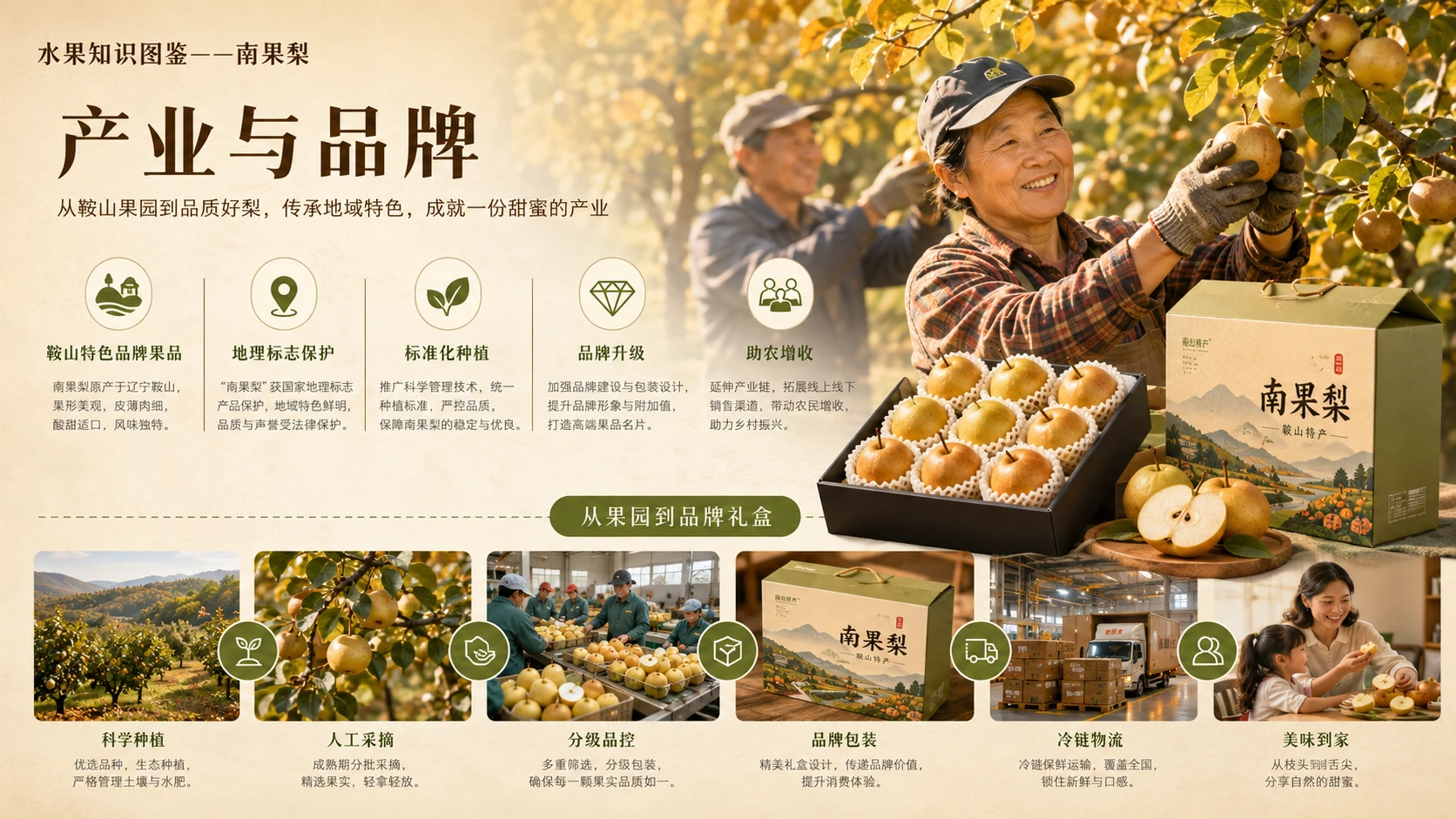 万物知识图鉴系列作品PPT——南果梨【4K】 - 预览图7