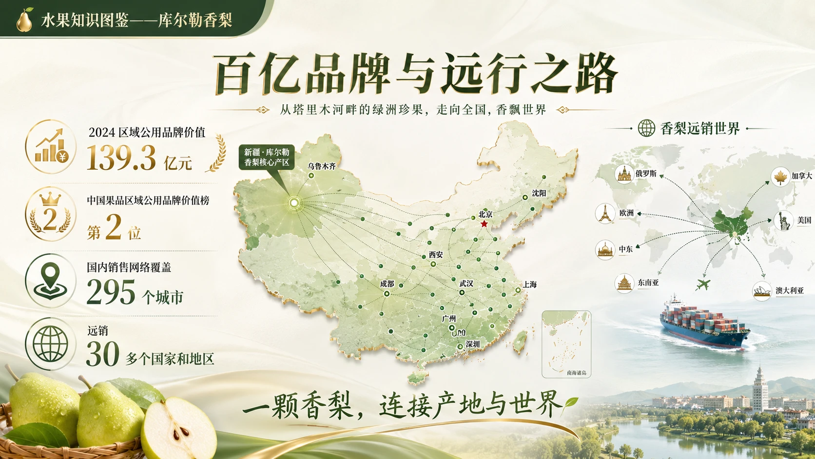 万物知识图鉴系列作品PPT——库尔勒香梨【4K】 - 预览图7
