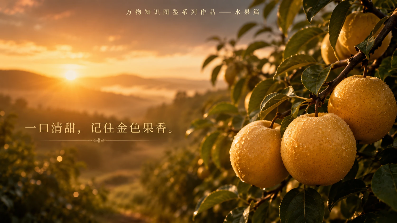 万物知识图鉴系列作品PPT——圆黄梨【4K】 - 预览图9