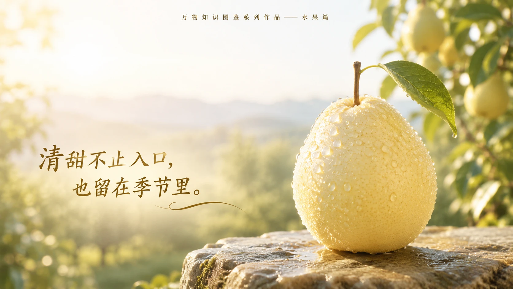万物知识图鉴系列作品PPT——水晶梨【4K】 - 预览图9