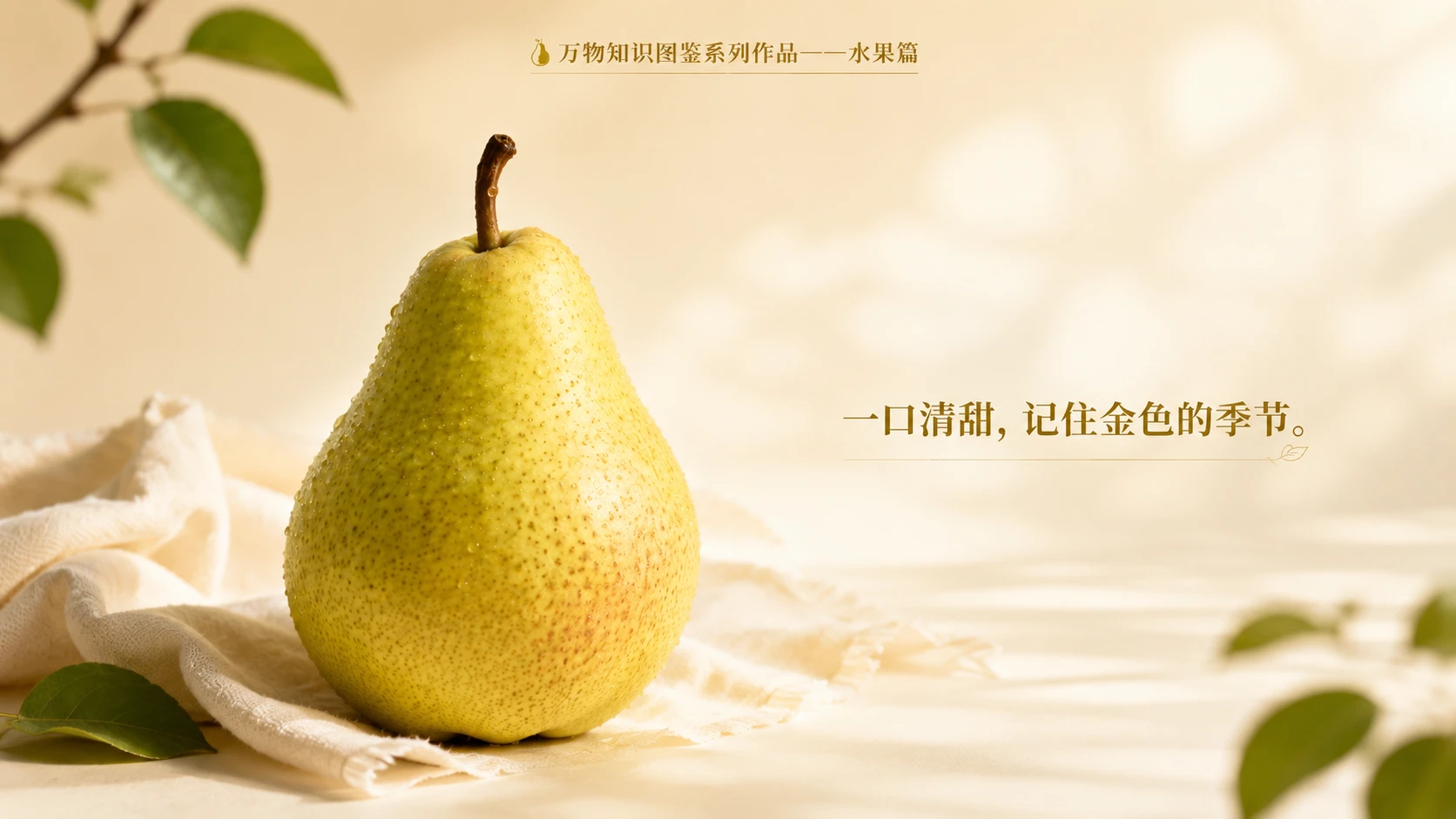 万物知识图鉴系列作品PPT——巴梨【4K】 - 预览图9