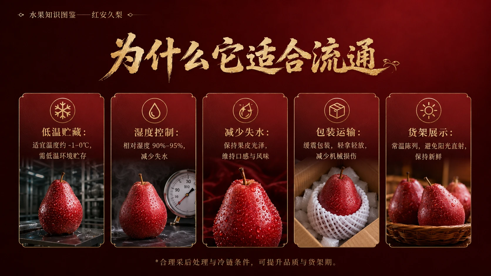 万物知识图鉴系列作品PPT——红安久梨【4K】 - 预览图5