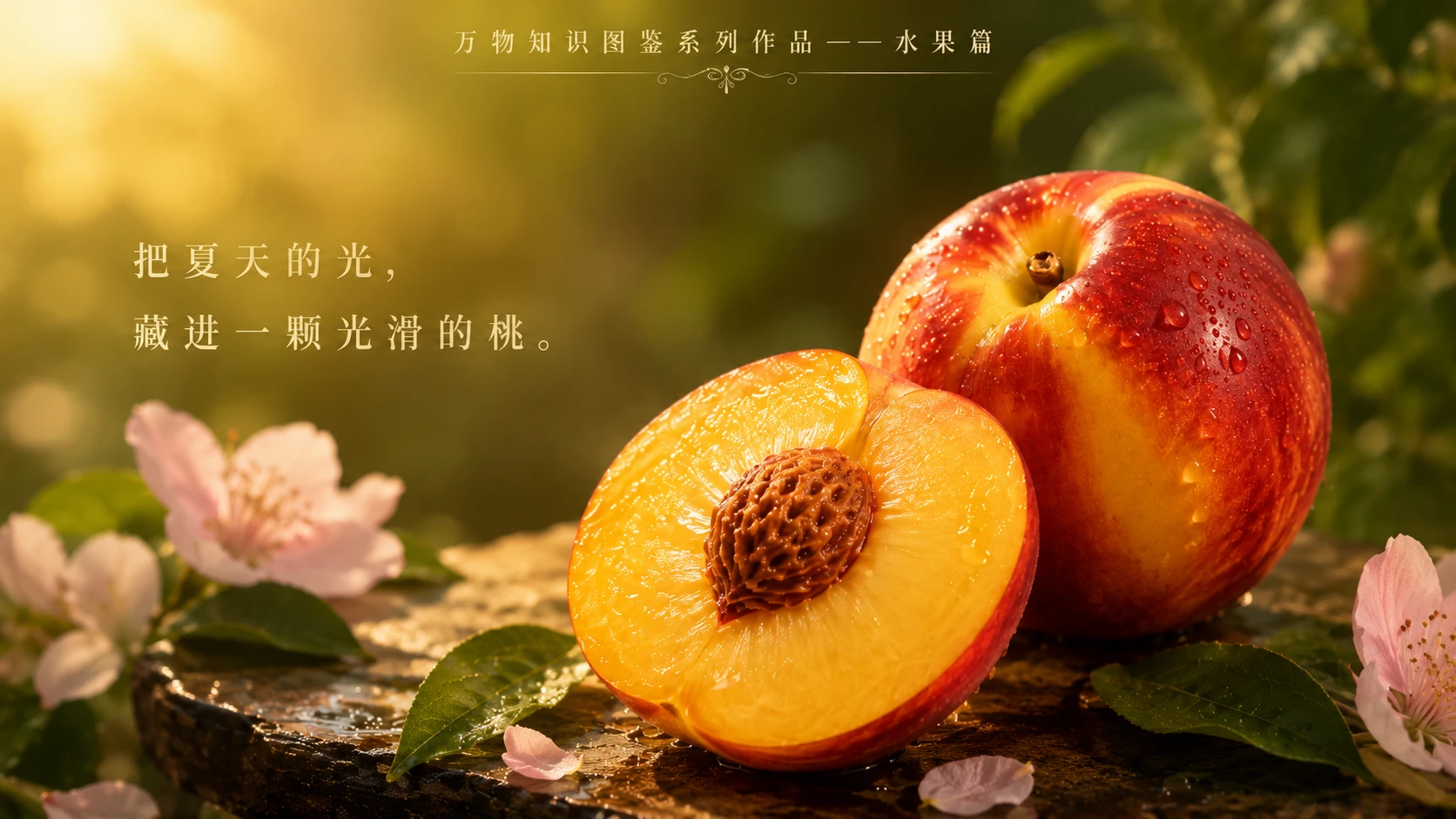 万物知识图鉴系列作品PPT——油桃【4K】 - 预览图9