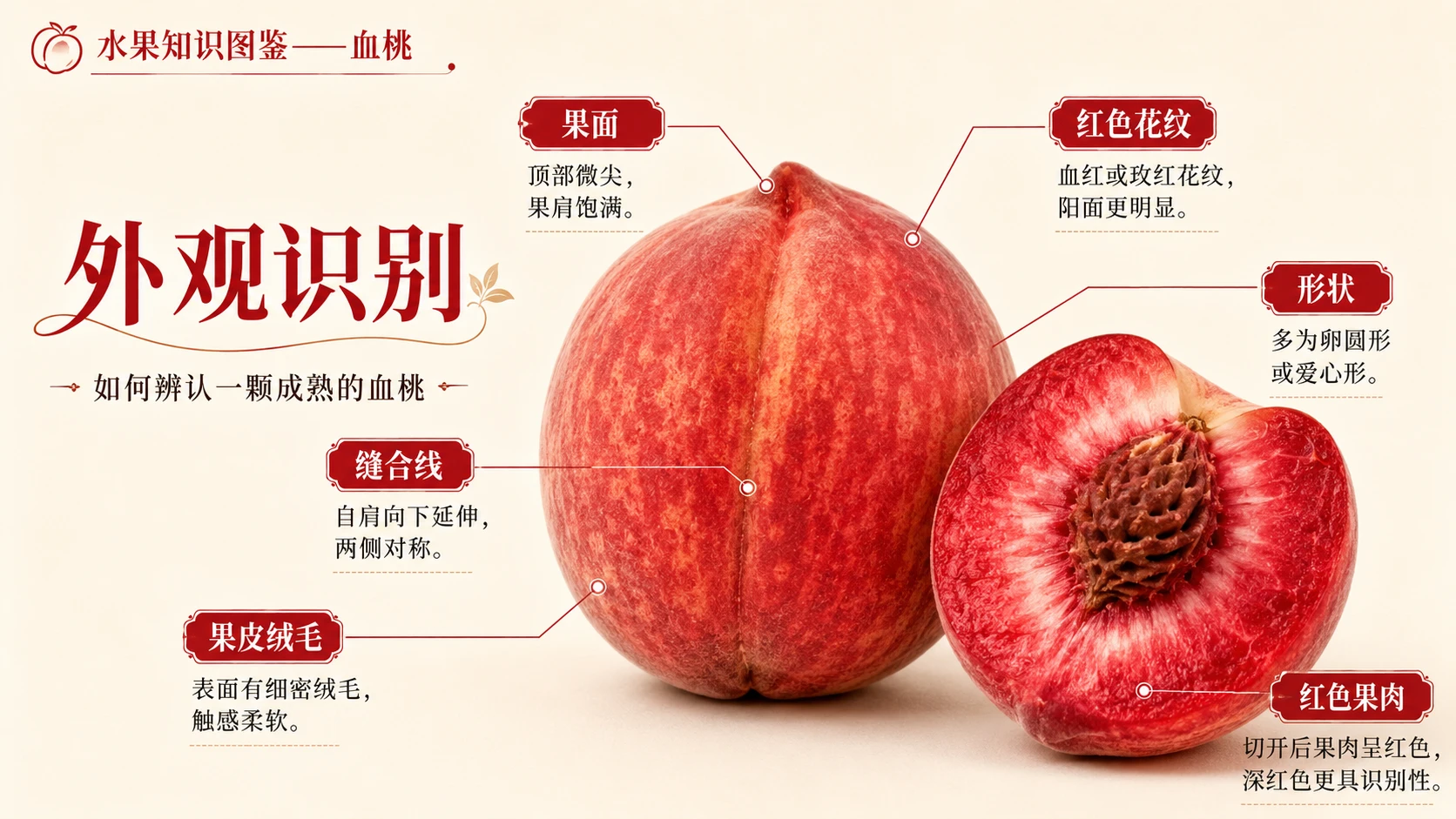 万物知识图鉴系列作品PPT——血桃【4K】 - 预览图3