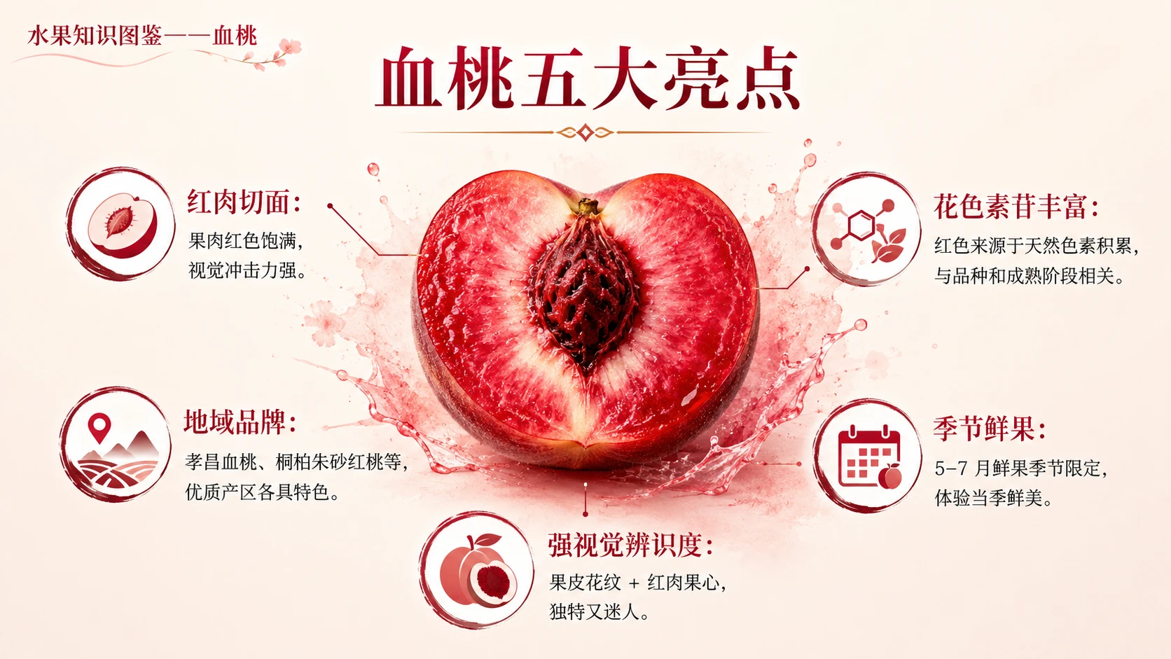 万物知识图鉴系列作品PPT——血桃【4K】 - 预览图6