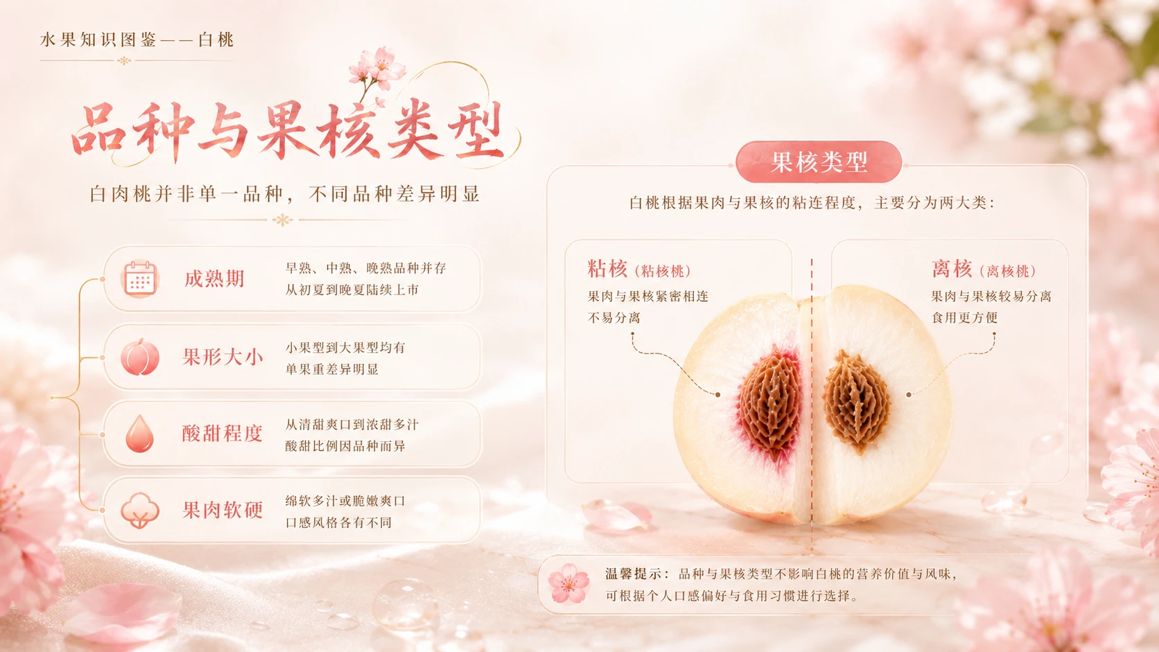 万物知识图鉴系列作品PPT——白桃【4K】 - 预览图5